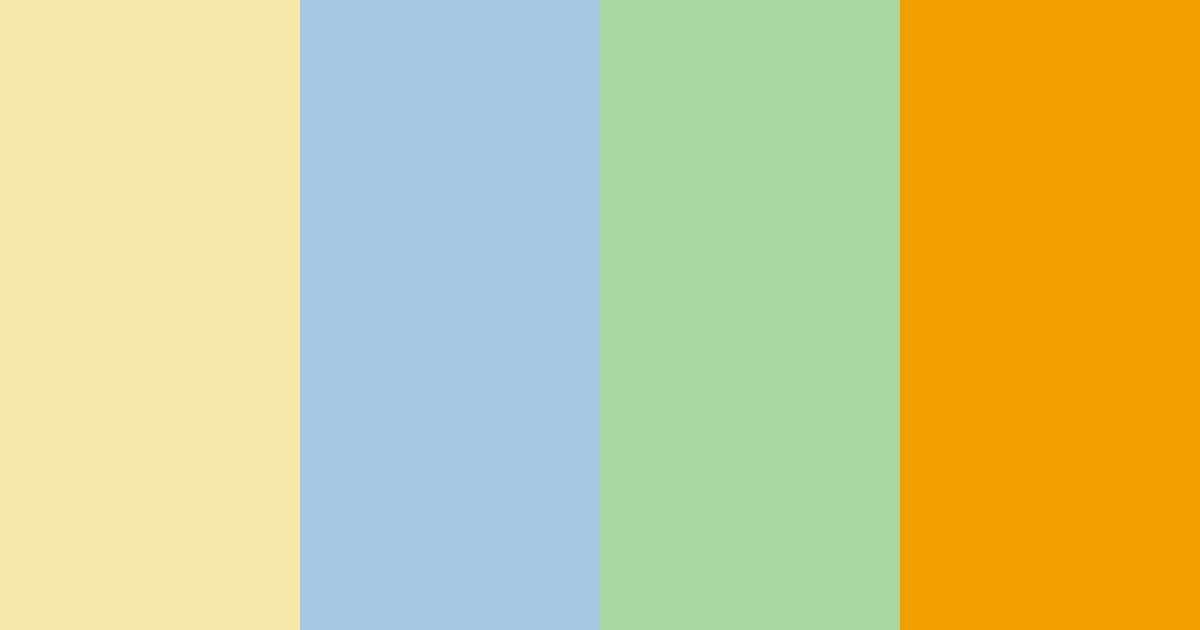 Download sunny serenade color palette PNG image (landscape)