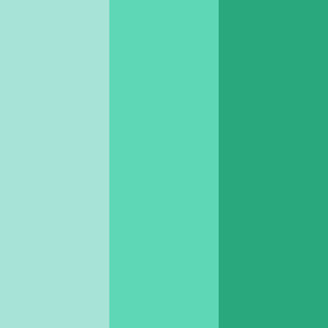 Download tropical emerald oasis color palette PNG image (square)
