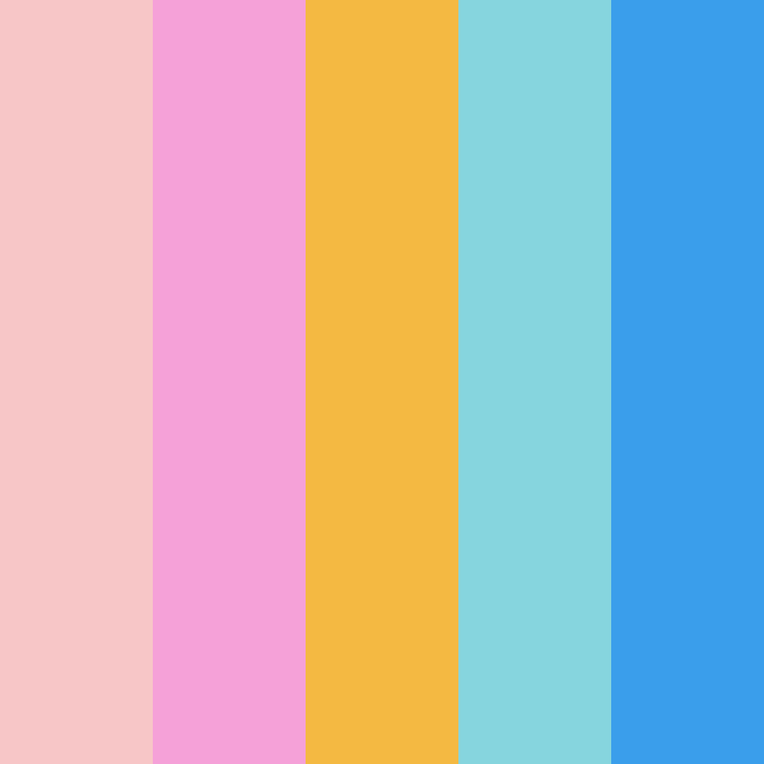 Download colorful rainbow color palette PNG image (square)