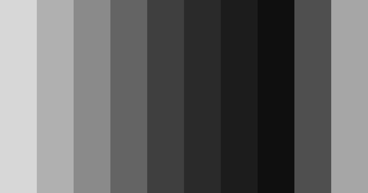 Download shades of gray color palette PNG image (landscape)