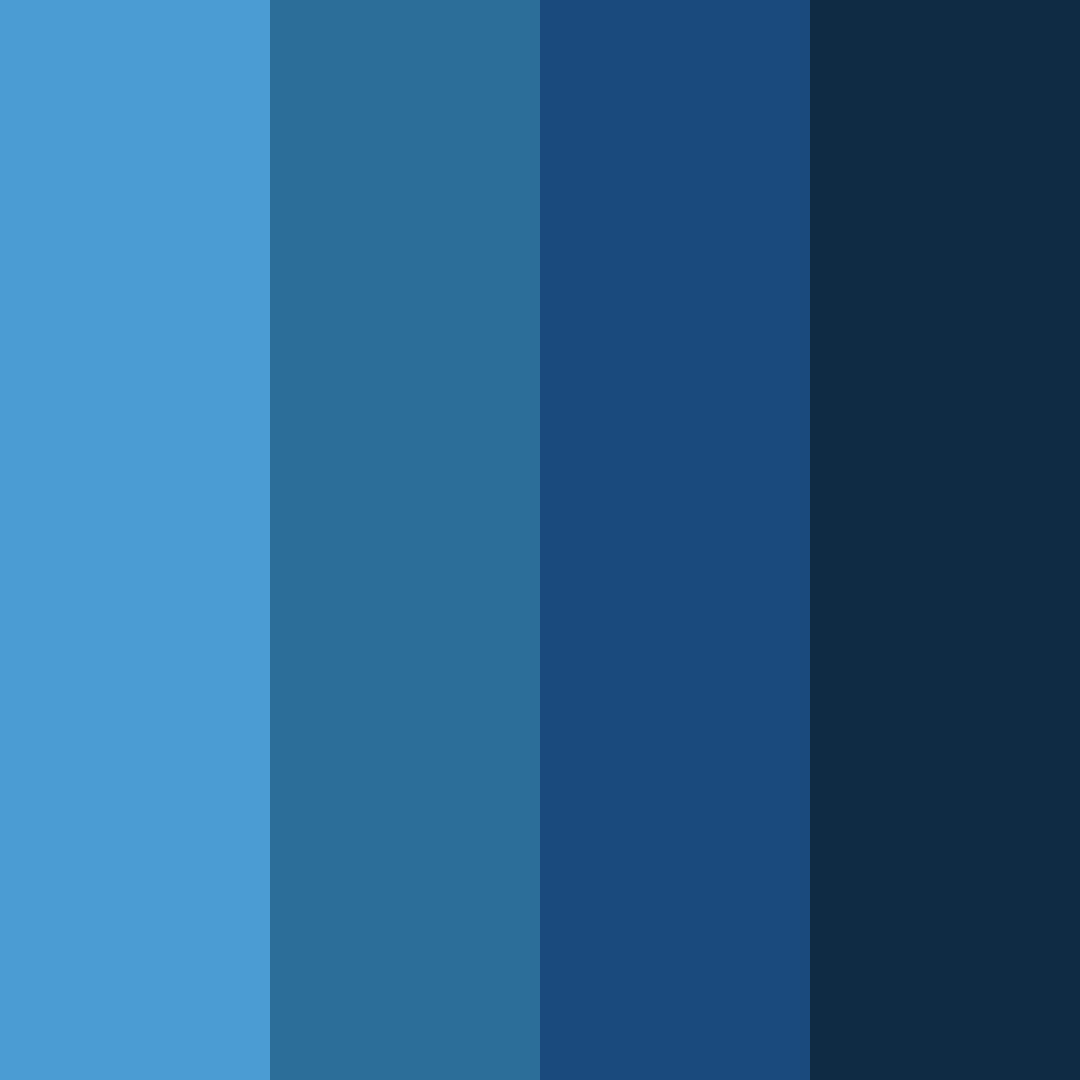 Download deep blue shades color palette PNG image (square)