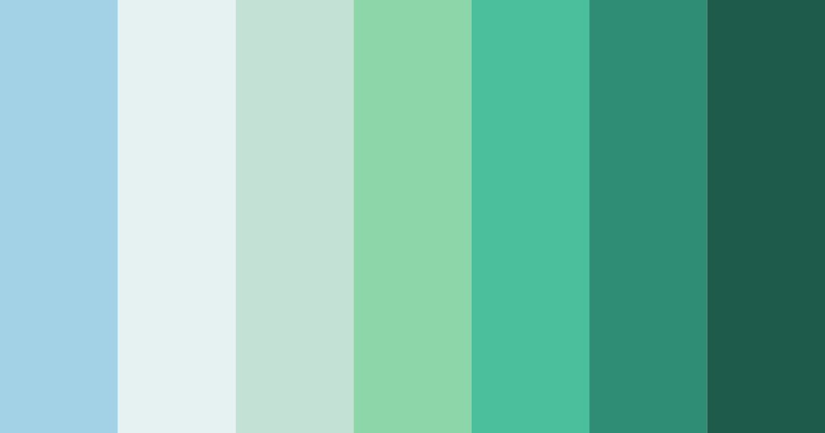 Download tranquil oasis color palette PNG image (landscape)