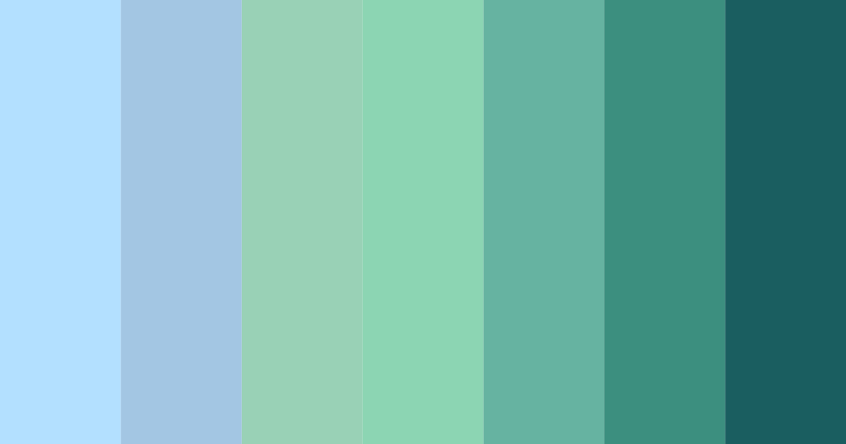 Download ocean breeze serenity color palette PNG image (landscape)