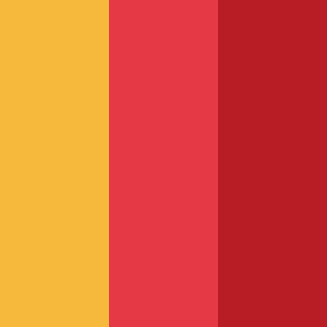 Download bright red and gold color palette PNG image (square)