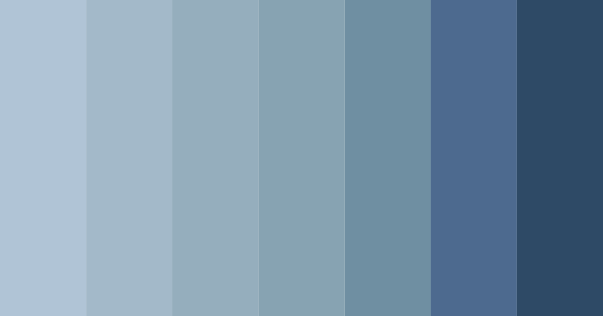 Download pastel blue-gray color palette PNG image (landscape)