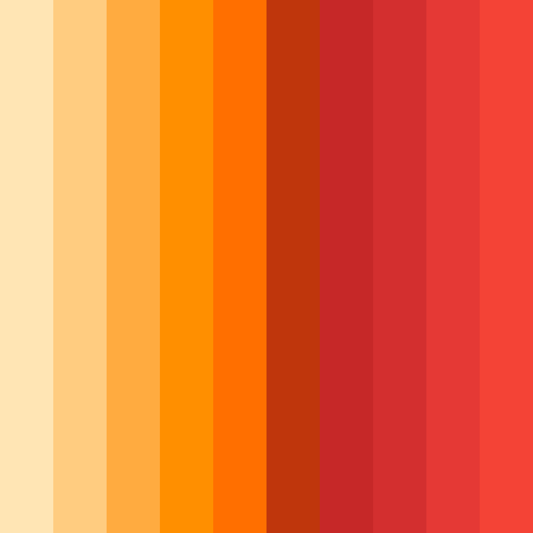 Download sunset ember color palette PNG image (square)