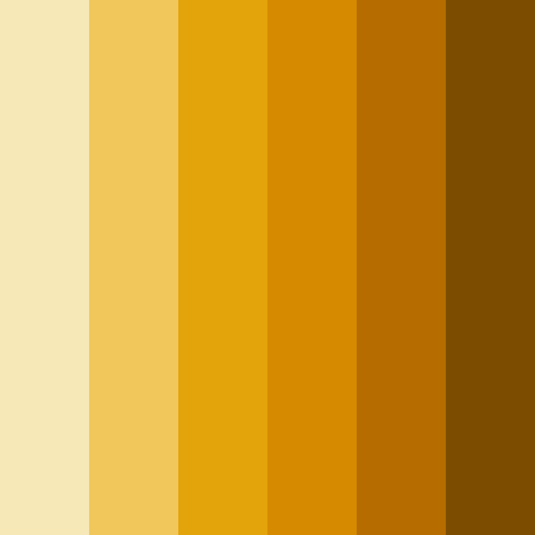 Download golden sunset color palette PNG image (square)