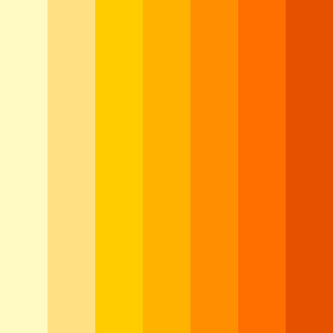 Download sunlit citrus color palette PNG image (square)