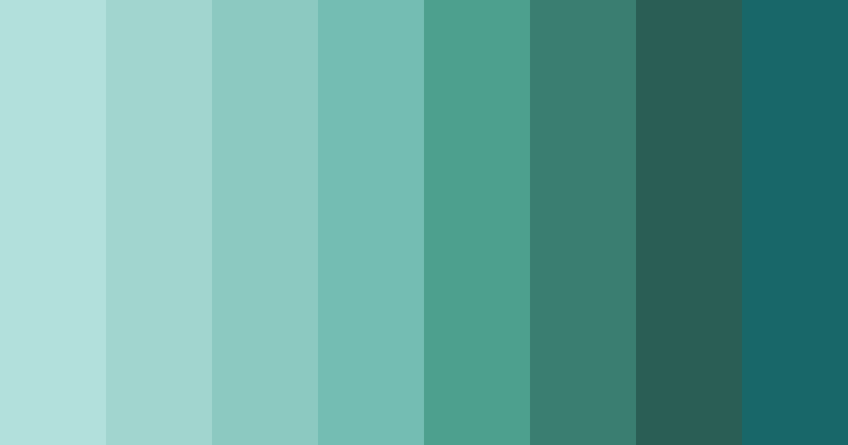 Download teal ocean color palette PNG image (landscape)