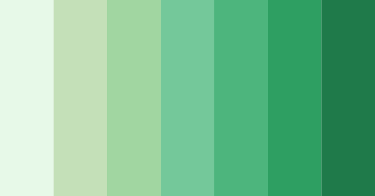 Download green spring color palette PNG image (landscape)