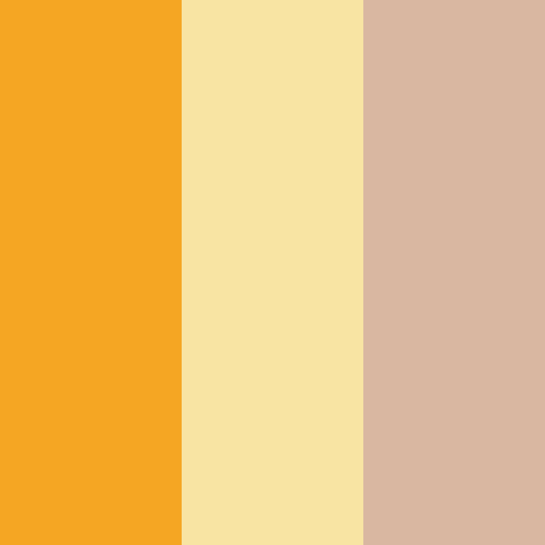 Download warm yellow color palette PNG image (square)