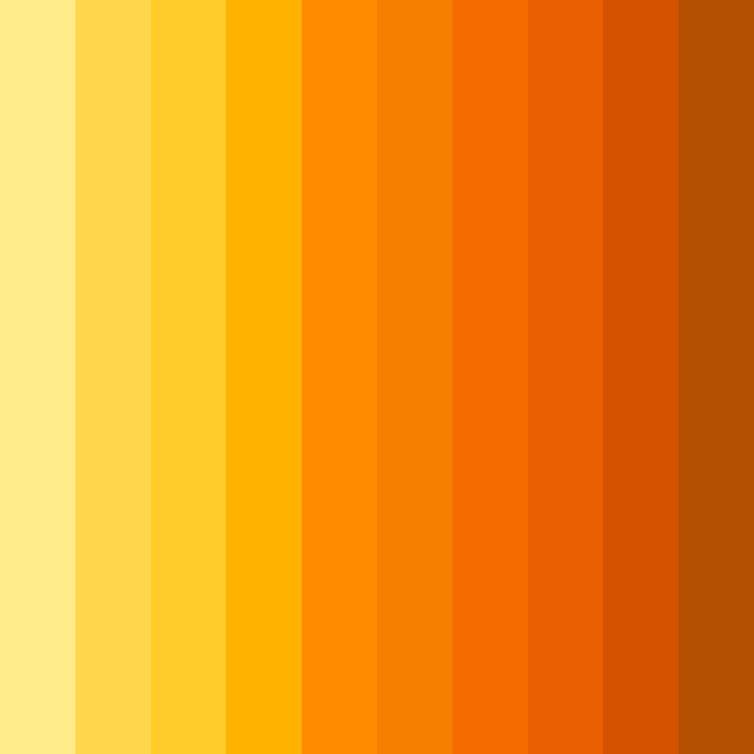 Download golden sunrise color palette PNG image (square)