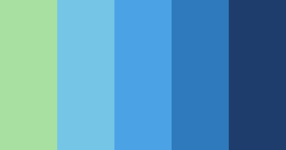 Download oceanic harmony color palette PNG image (landscape)