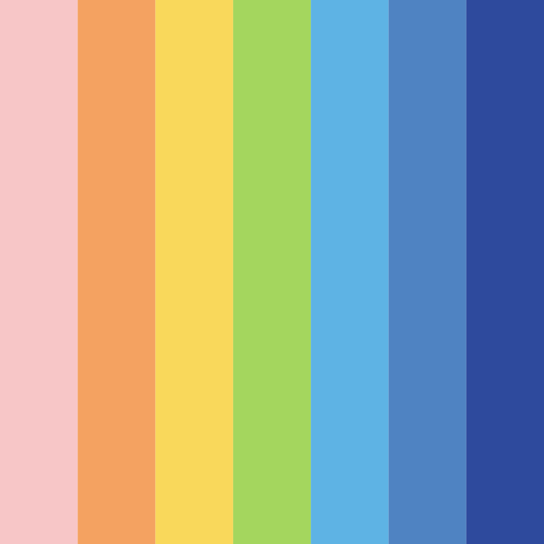 Download red blue yellow delight color palette PNG image (square)