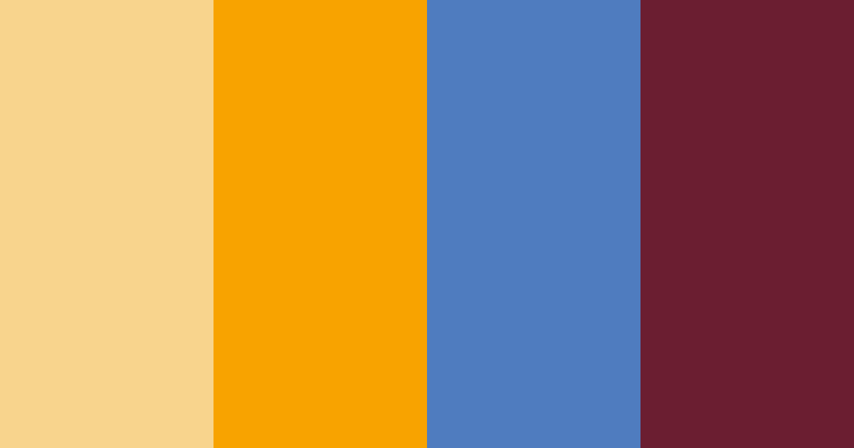 Download vibrant red yellow blue color palette PNG image (landscape)