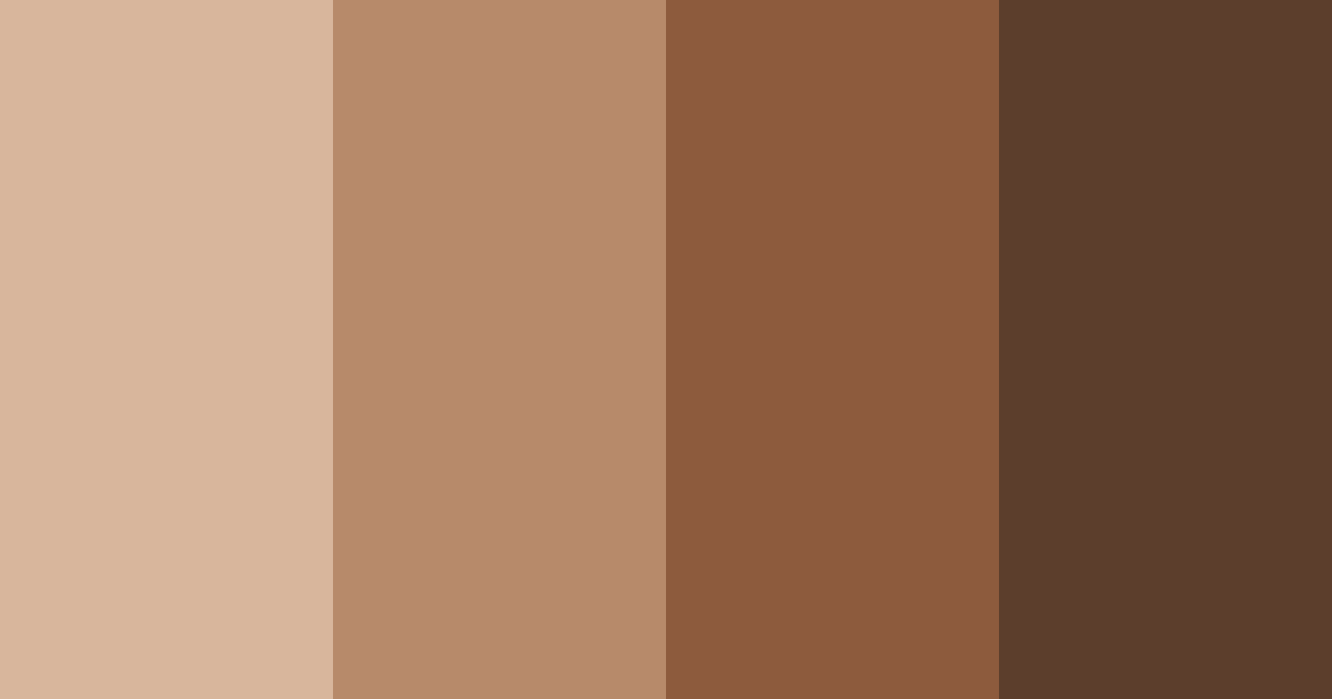 Download shades of brown color palette PNG image (landscape)