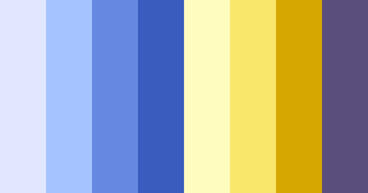 Download dark blue sunshine color palette PNG image (landscape)