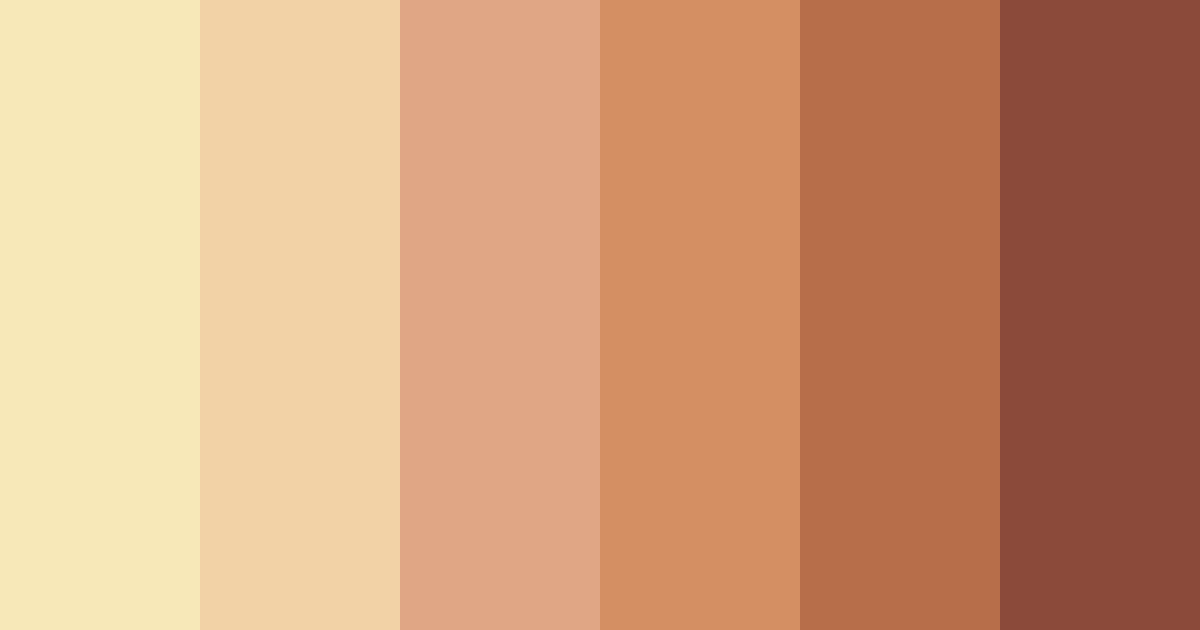 Download warm tan color palette PNG image (landscape)