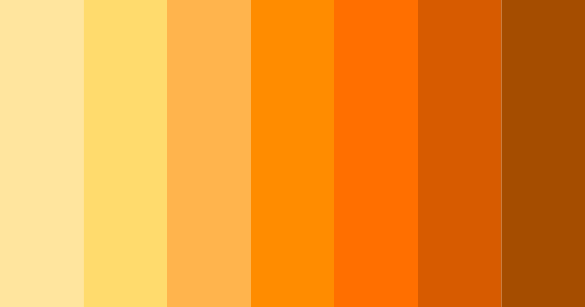Download sunny citrus burst color palette PNG image (landscape)