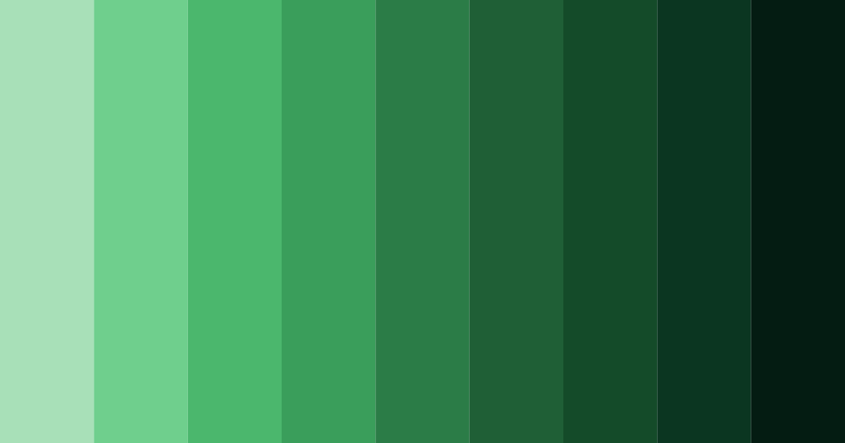 Download evergreen whispers color palette PNG image (landscape)