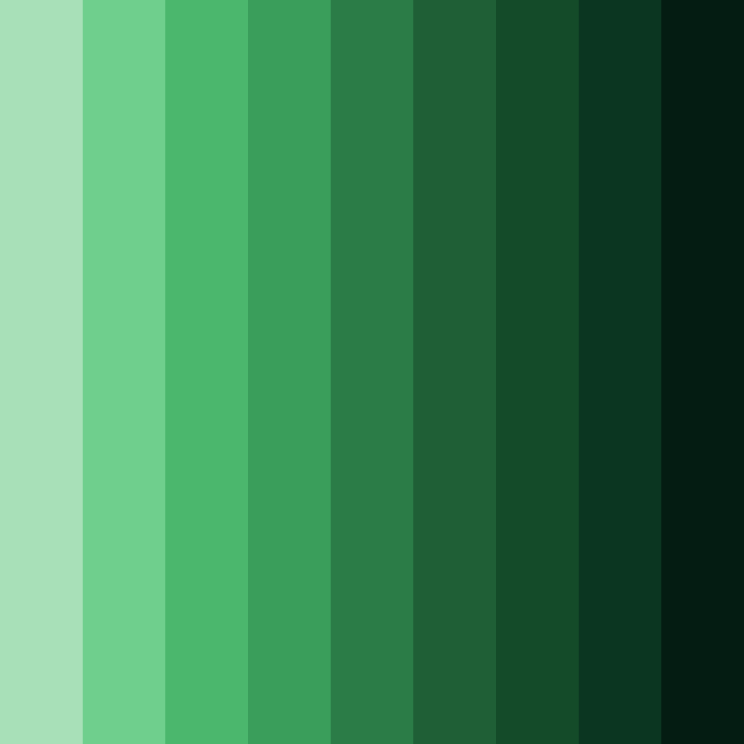 Download evergreen whispers color palette PNG image (square)
