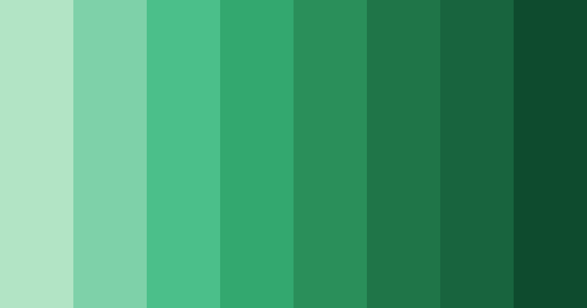 Download dark green serenity color palette PNG image (landscape)