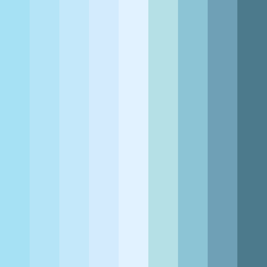 Download light blue color palette PNG image (square)