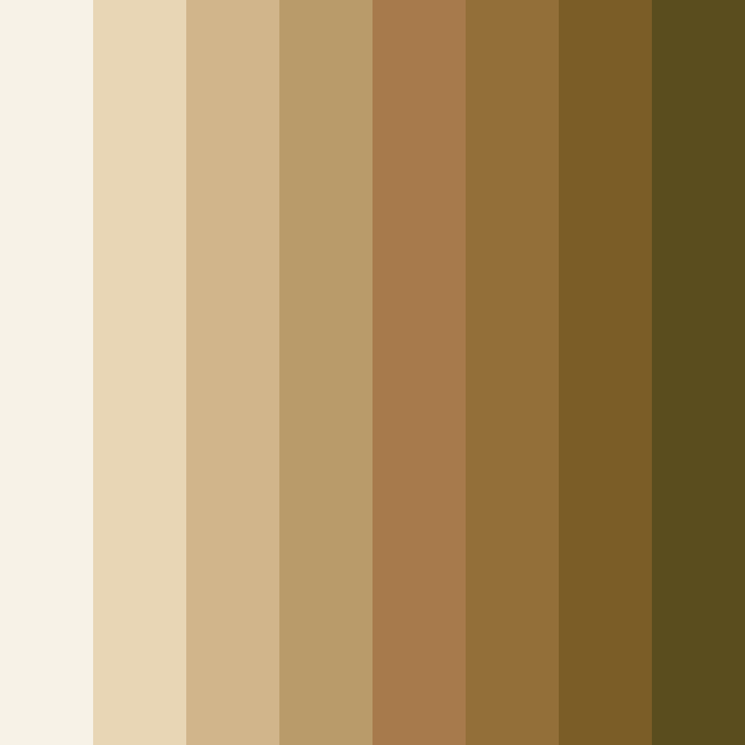 Download creamy earth color palette PNG image (square)