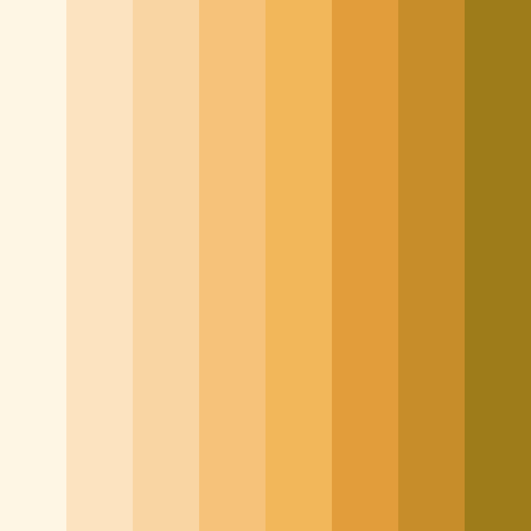 Download creamy sunshine color palette PNG image (square)