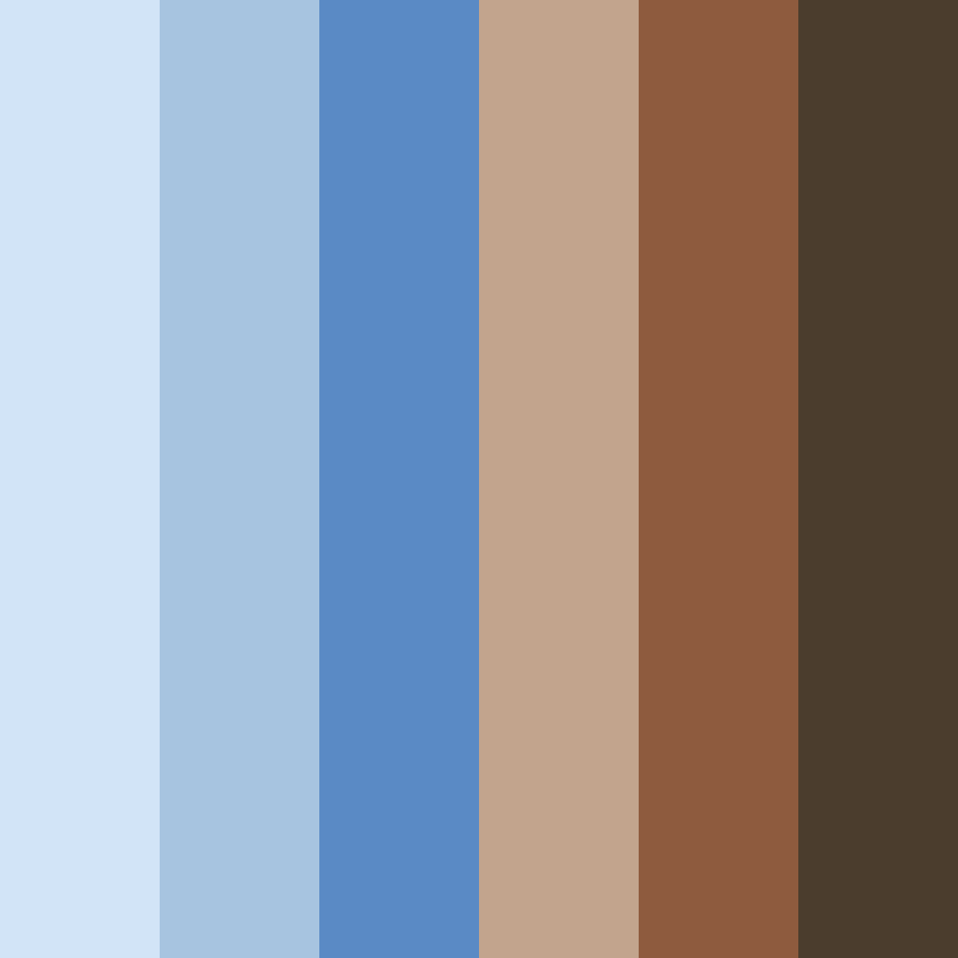 Download earth and sky harmony color palette PNG image (square)