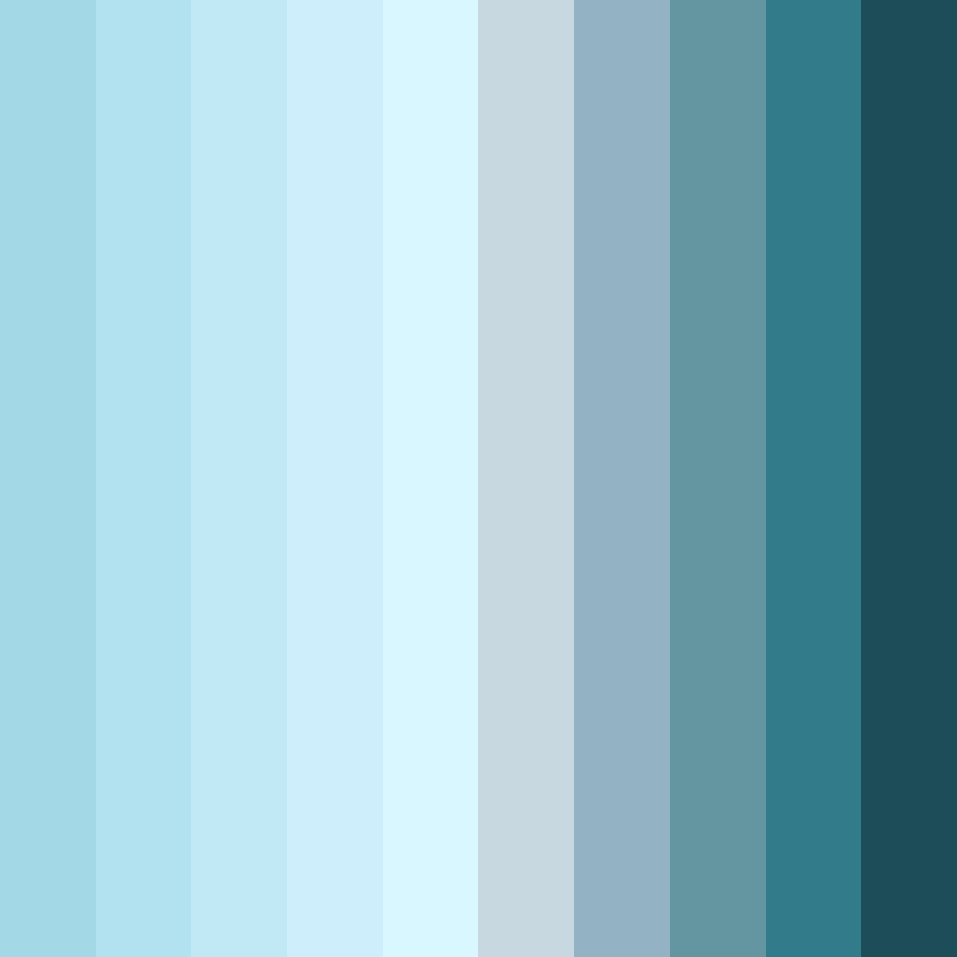 Download light blue color palette PNG image (square)