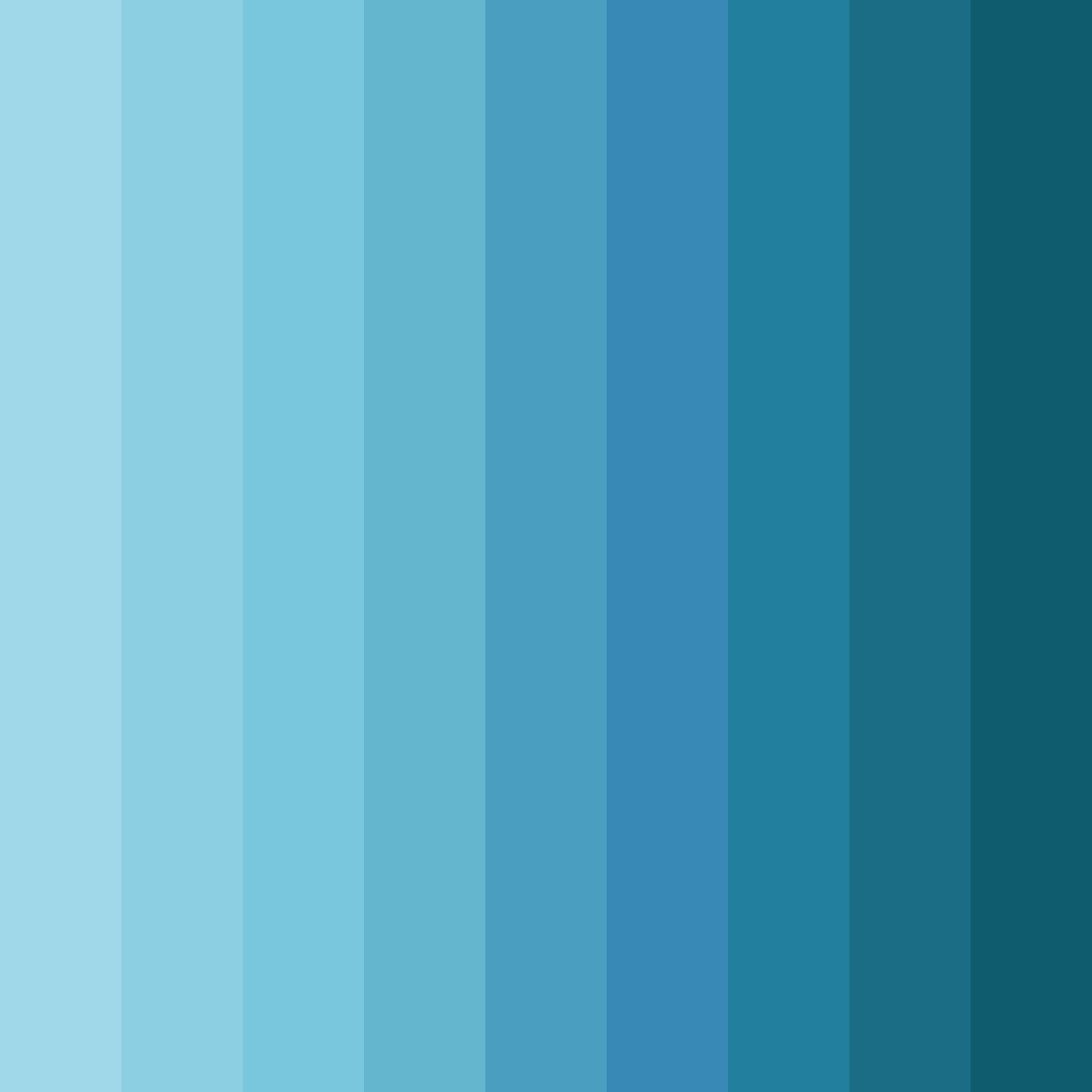 Download cool blue color palette PNG image (square)