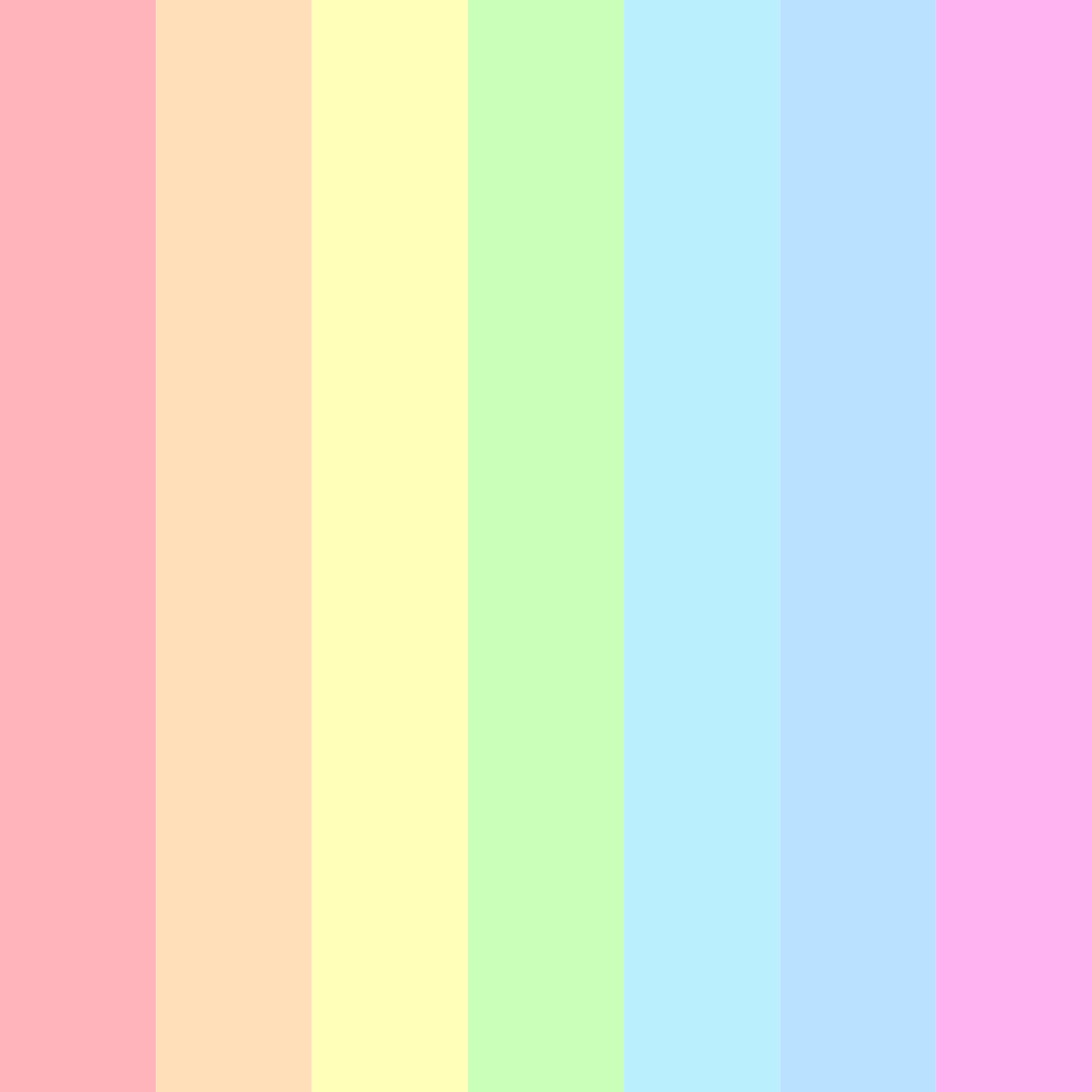 Download pastel pink color palette PNG image (square)