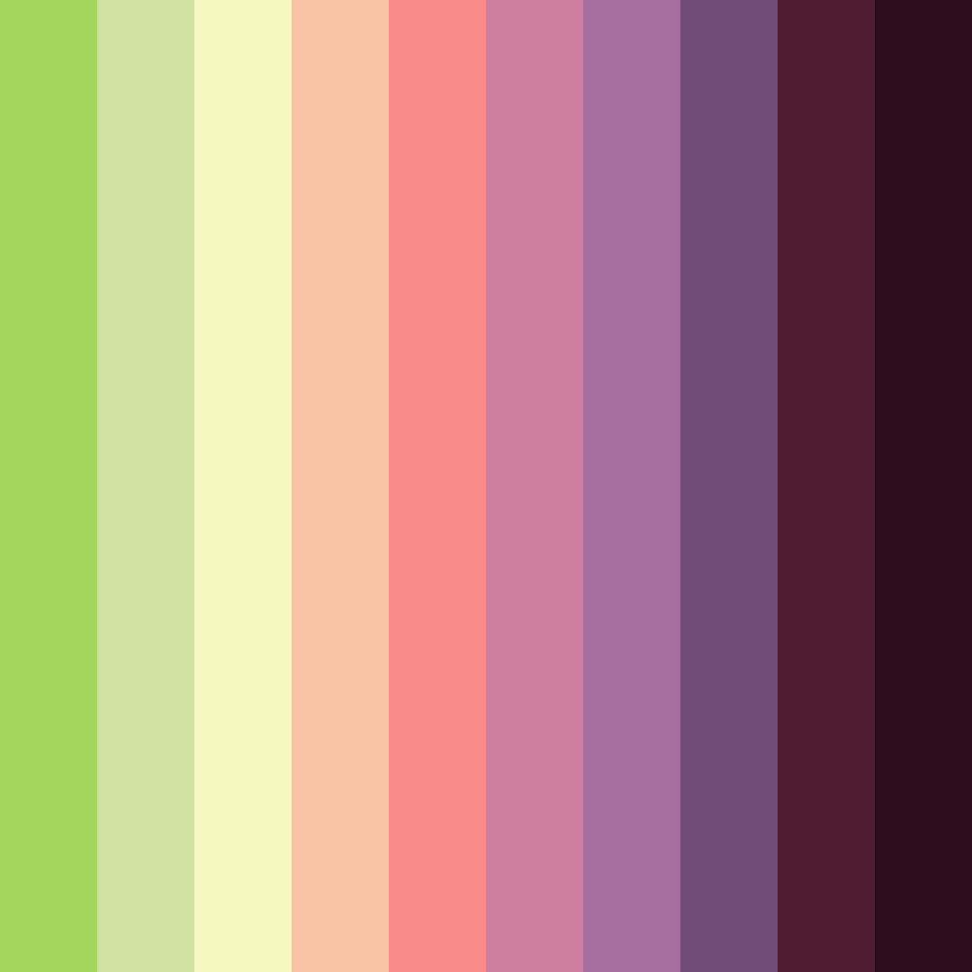 Download journey of hues color palette PNG image (square)