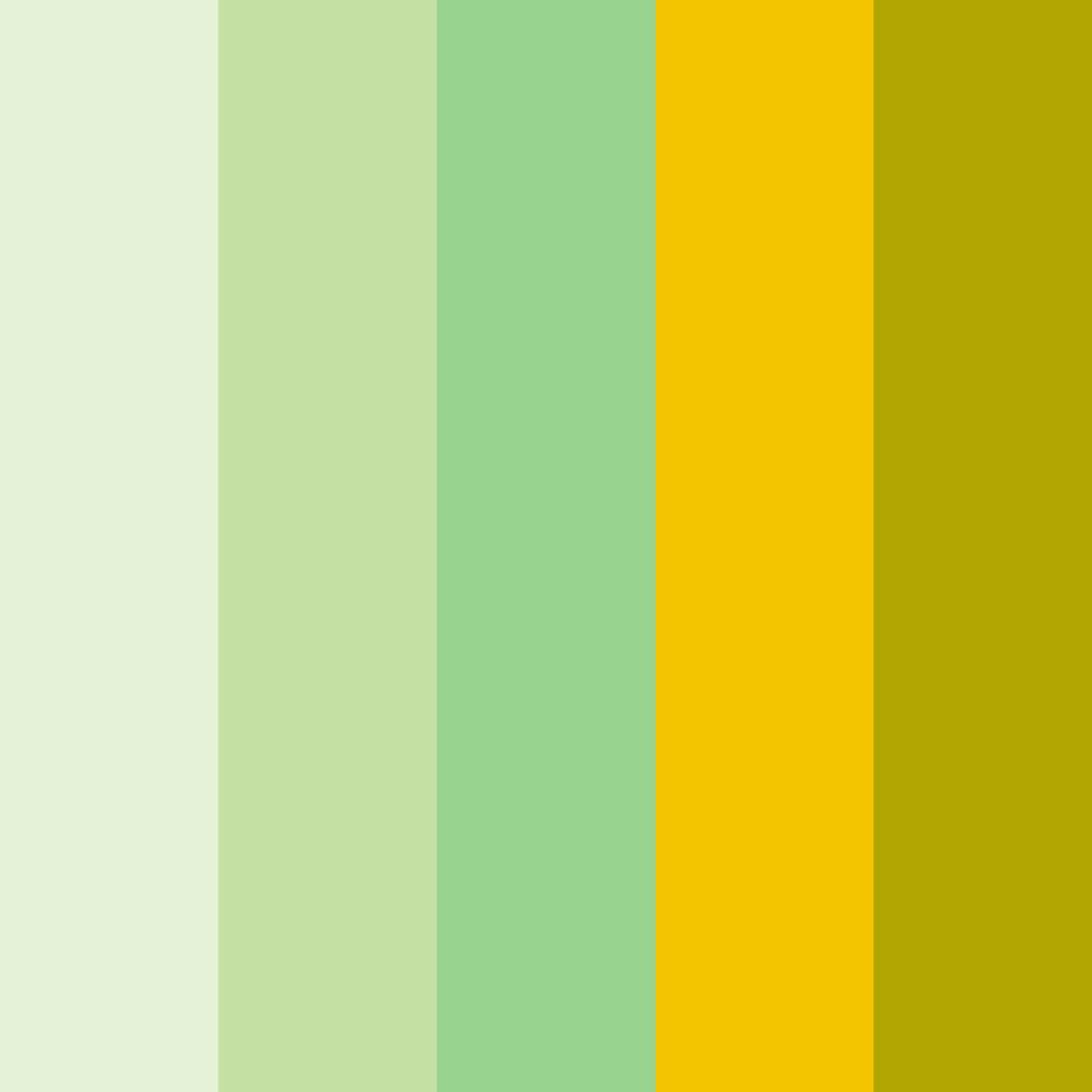 Download serene sunshine color palette PNG image (square)
