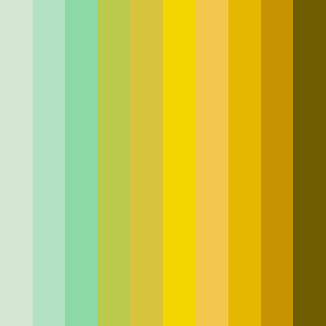 Download sunny sage garden color palette PNG image (square)