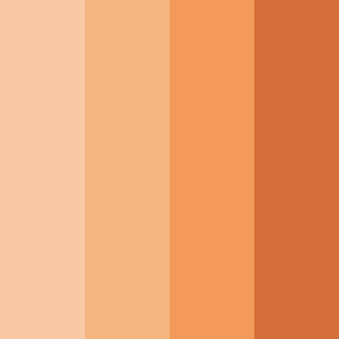 Download orange sunset color palette PNG image (square)