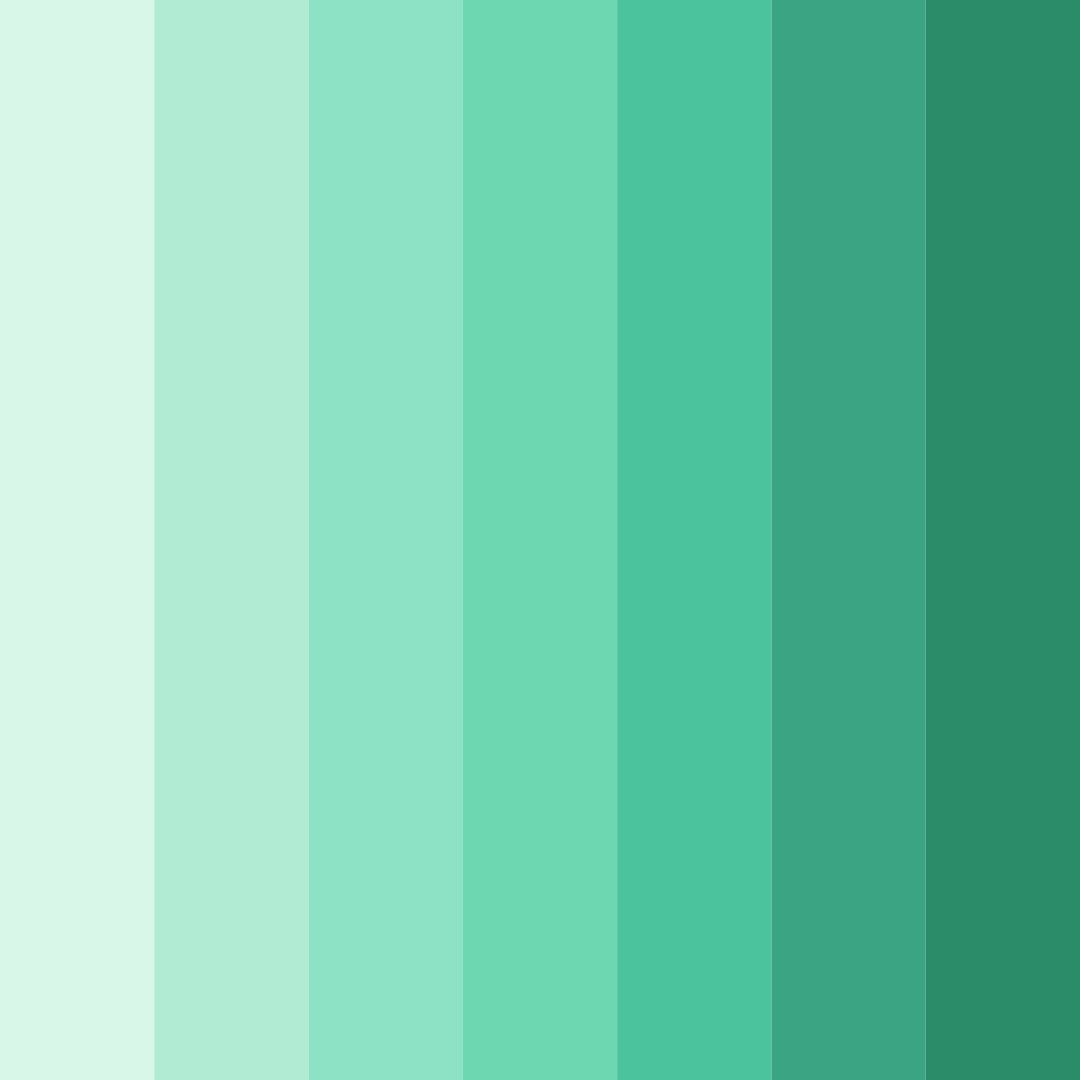 Download pastel green bliss color palette PNG image (square)