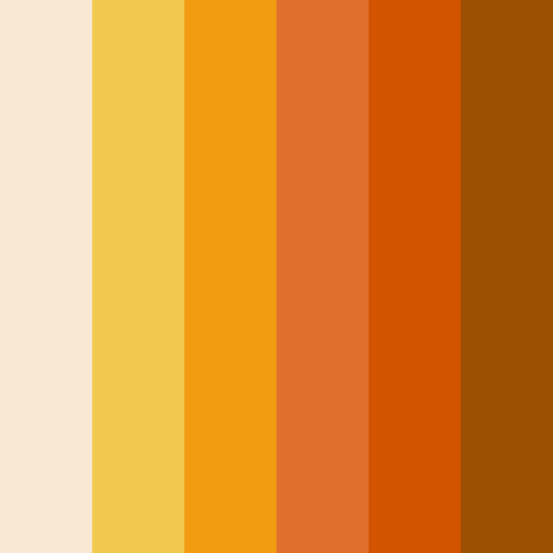 Download autumn ember glow color palette PNG image (square)