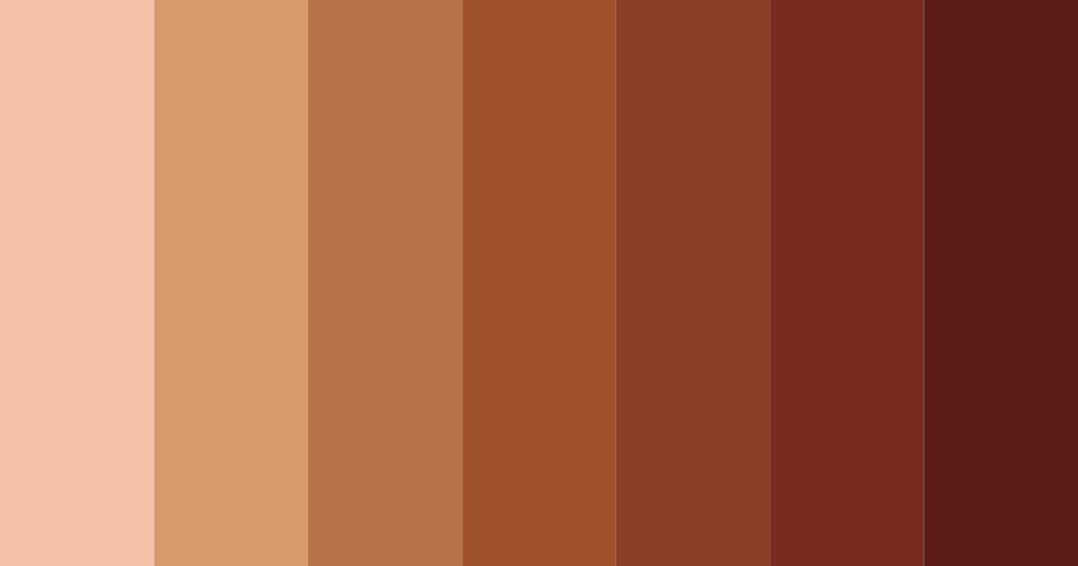 Download warm copper color palette PNG image (landscape)