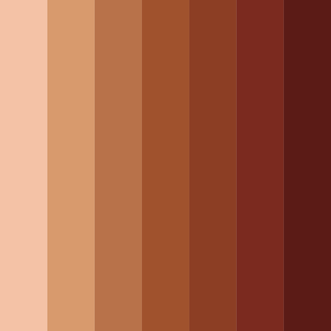 Download warm copper color palette PNG image (square)