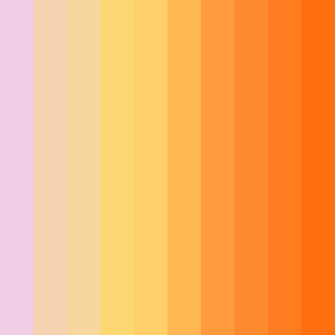 Download peachy sunset color palette PNG image (square)
