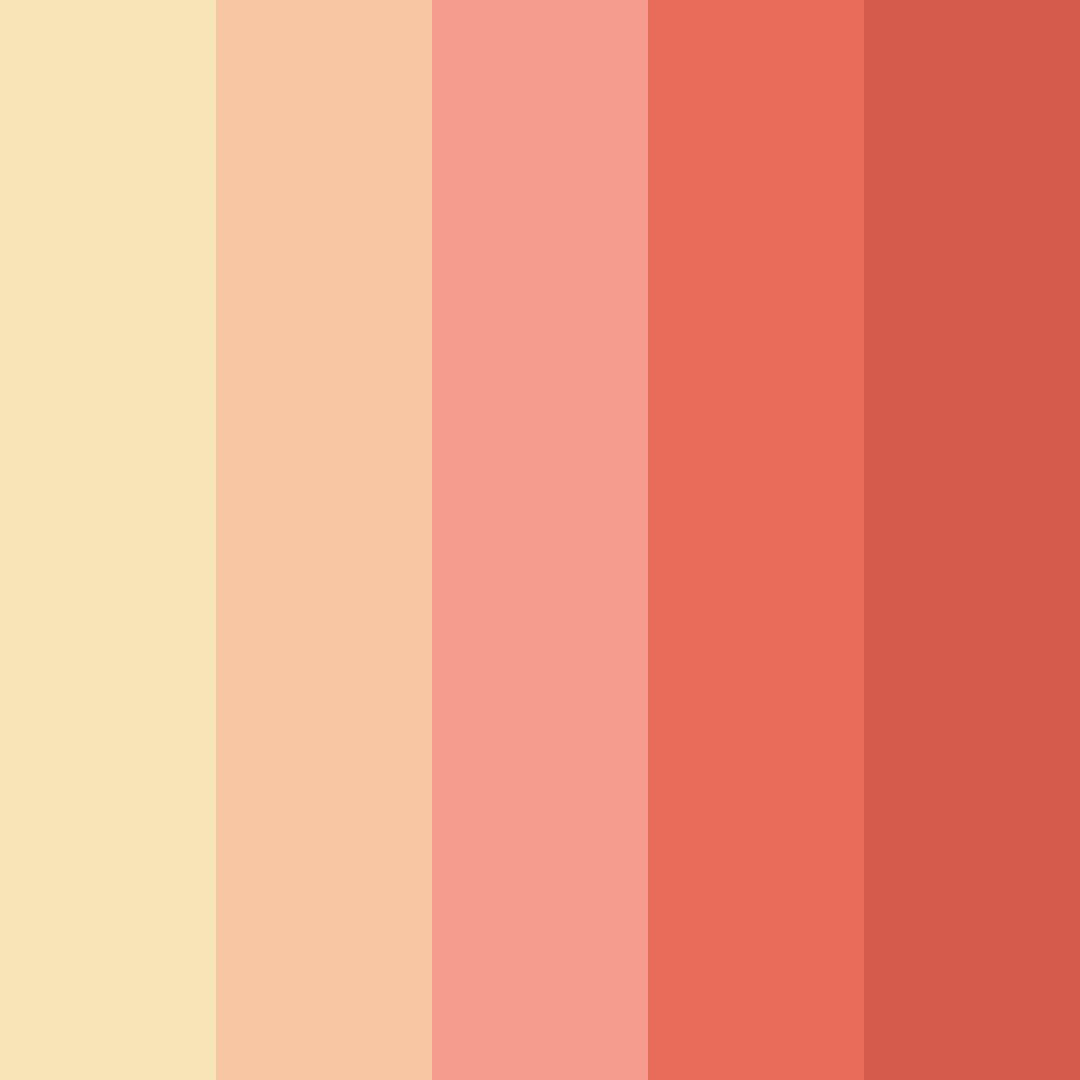 Download sunset serenade color palette PNG image (square)