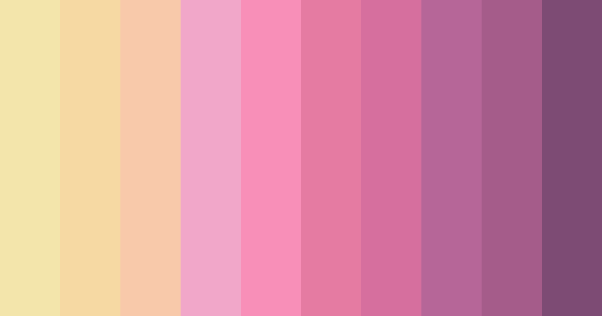 Download whimsical bloom color palette PNG image (landscape)