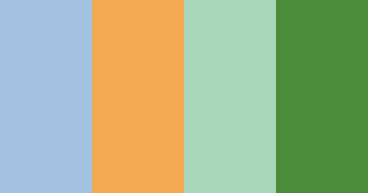 Download blue green sunset color palette PNG image (landscape)
