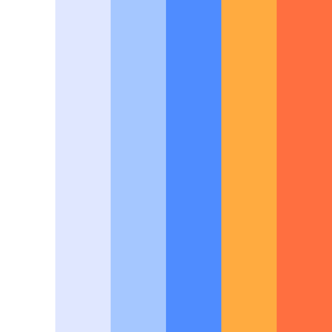 Download sunset over ice color palette PNG image (square)