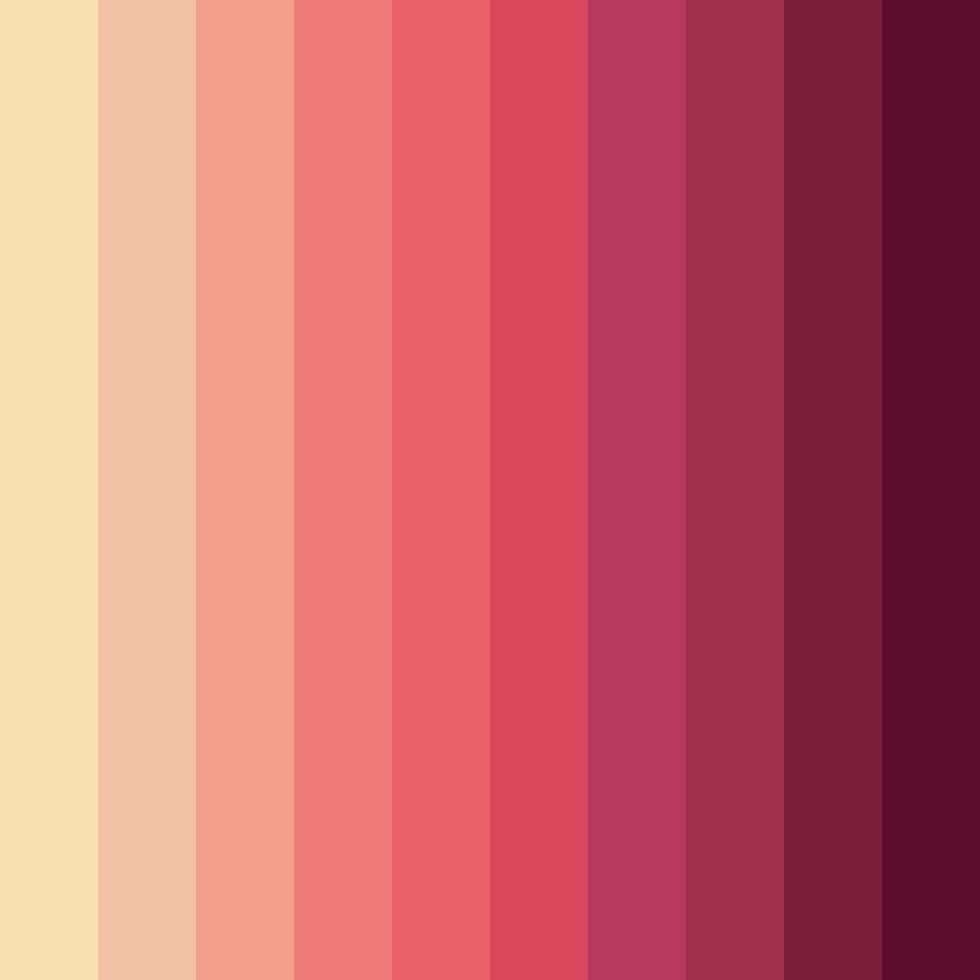Download sunset blush color palette PNG image (square)