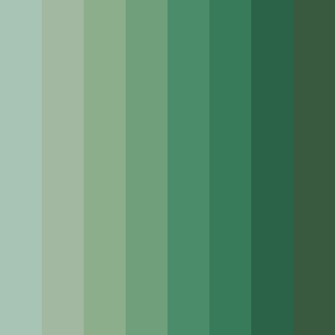 Download dark green color palette PNG image (square)