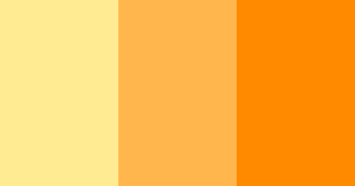 Download orange sunshine color palette PNG image (landscape)