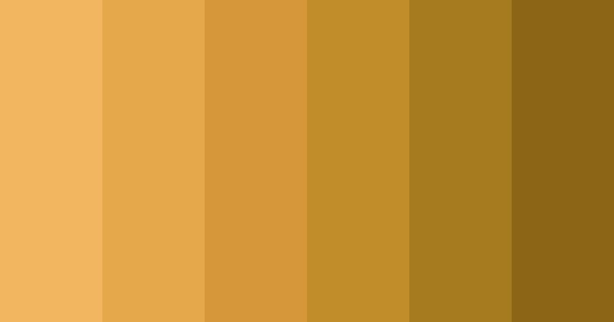 Download shades of orange color palette PNG image (landscape)